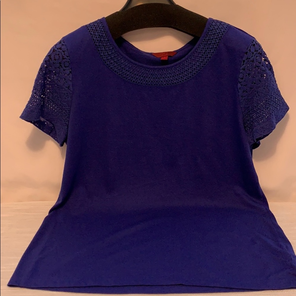 212 collection royal blue blouse